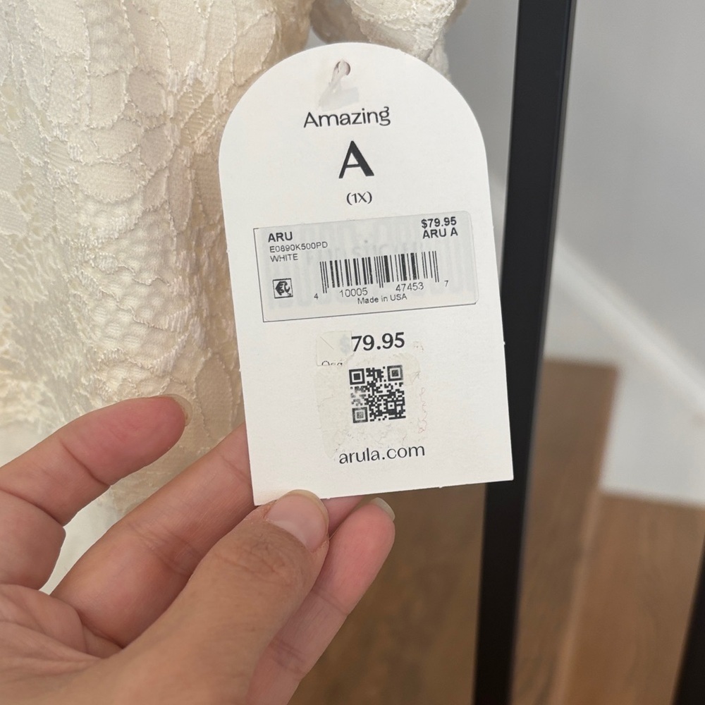 Arula Cream Lace Dress 1X - Picture 5 of 7